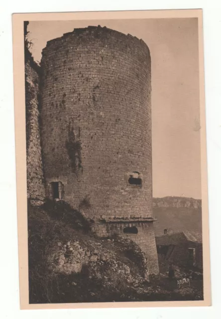 Cpa 24 - Castelnaud : Château Féodal - Grosse Tour Ronde (Dordogne) Non Écrite