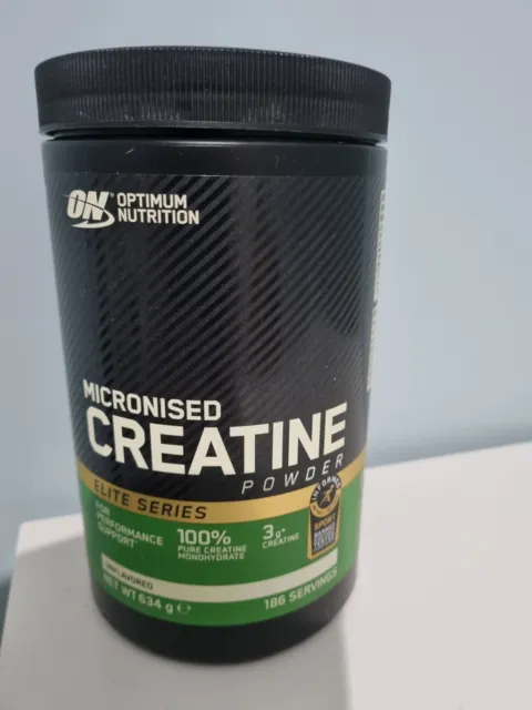 Optimum Nutrition Micronised Creatine Powder ELITE SERIES- 634 g (186 Servings)