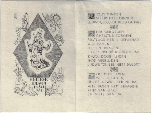 WIM ZWIERS: Kommunionsbild für Lidewijde Hoffscholte, 1947