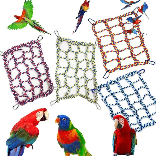 Papagei Vogel-Kletternetz Netz schaukel Kletterseil netz Hängende Hängematte