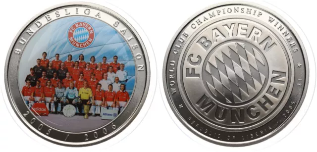 Medaille - Fc Bayern München - Bundesliga Saison 2005/2006 Mannschaft - UNC
