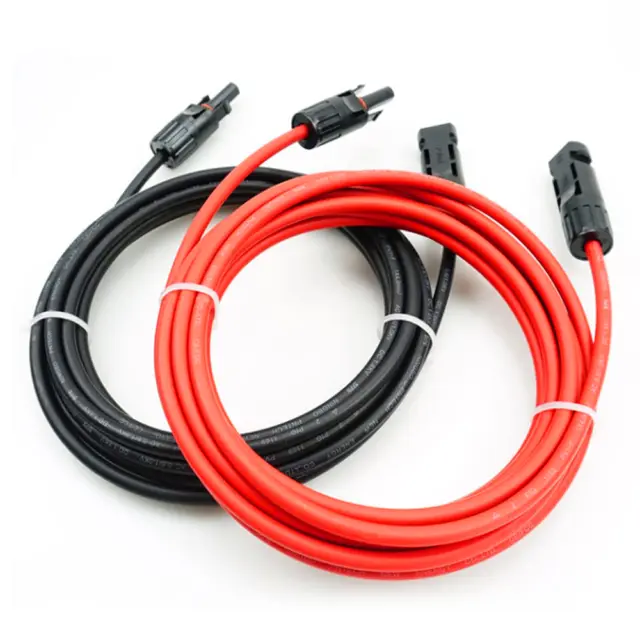 4/6mm² Black+Red Solar Panel Extension Cable Wire for MC4 Connectors 1.5/3/5/10M