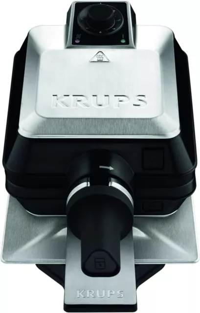 Krups FDD95D Professional Waffle Maker, Single, 1200 W Non Stick (European Plug)