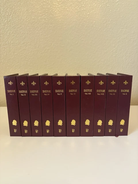VINTAGE COMPLETE SET Of Shakespeare Mini Hardback Books
