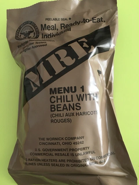 Ration Militaire De Combat US MRE – Menu 4 – Étanche – Armée Américaine – NEUF