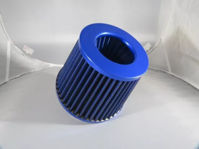 Filtro Aria Sportivo Blu Opac Aspirazione Tuning Universale Conico Biconico Auto