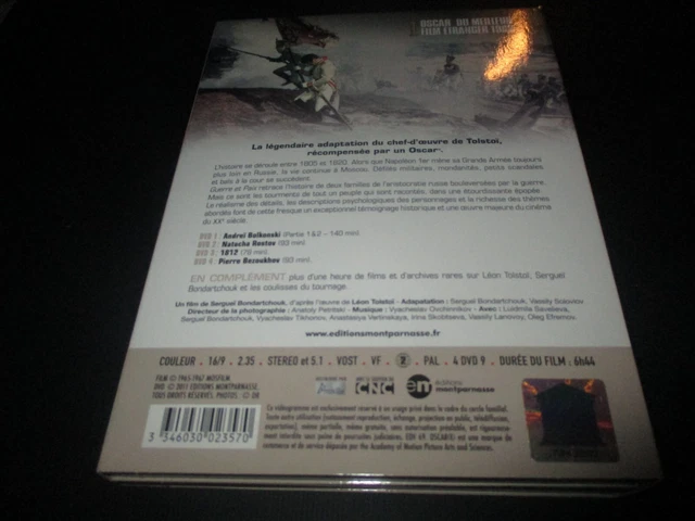 COFFRET 4 DVD "GUERRE ET PAIX" Lyudmila SAVELIEVA / de Serguei BONDARTCHOUK 2