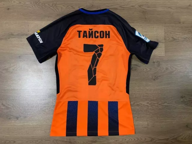 Fc Shakhtar Ukraine 2018/2019 Match Worn Home Football Shirt Jersey Taison #7