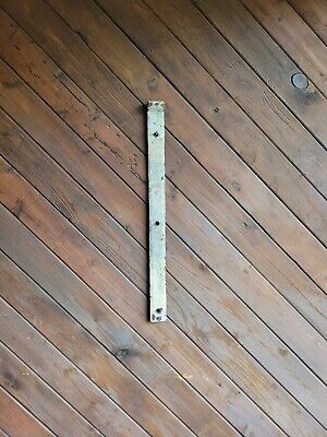 19c Antique Hand Wrought Forged Iron Barn Door Strap Hinges 32"