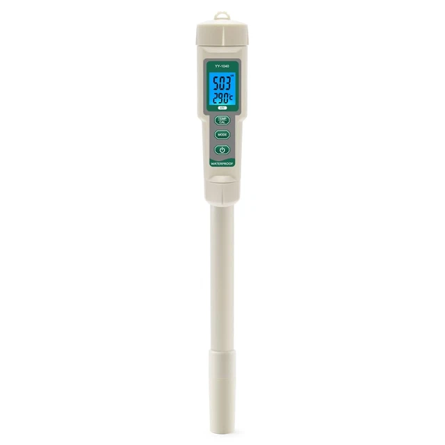 Misuratore Ph per Idroponici, Phmetro Digitale Con ATC, DWC Impermeabile 4 in 1