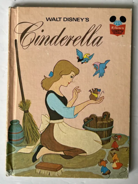 Walt Disney’s Cinderella (Disneys Wonderful World Of Reading, 1974, HC) Vintage