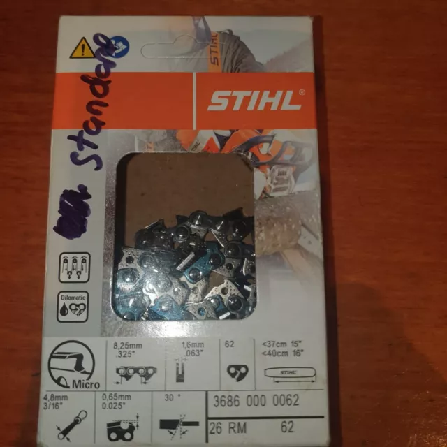 Stihl Chainsaw Chain 3686 000 0062 fits 40cm (16") MS250, MS251, 025 Chainsaw