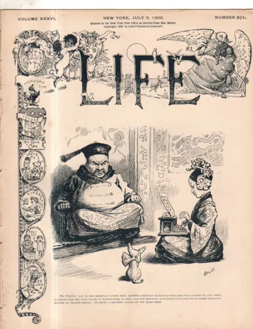 1900 Life July 5 - China asks for guns; Teddy gets VP;Meanest City award goes to