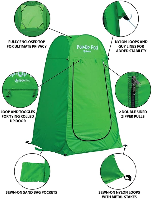 1-2 Person Portable Pop Up Toilet Shower Tent Changing Room Camping Shelter 1-2.