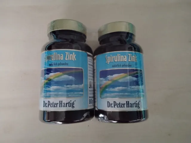 Spirulina Zink Nahrungsergänzungsmittel Dr. Peter Hartig NEU 2x400 Presslinge