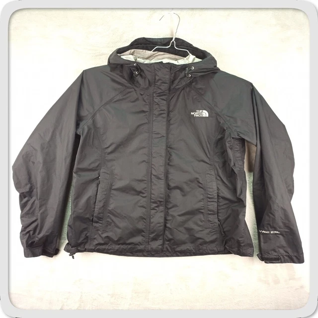 Cappotto nero da donna The North Face HyVent 2,5 L taglia M impermeabile