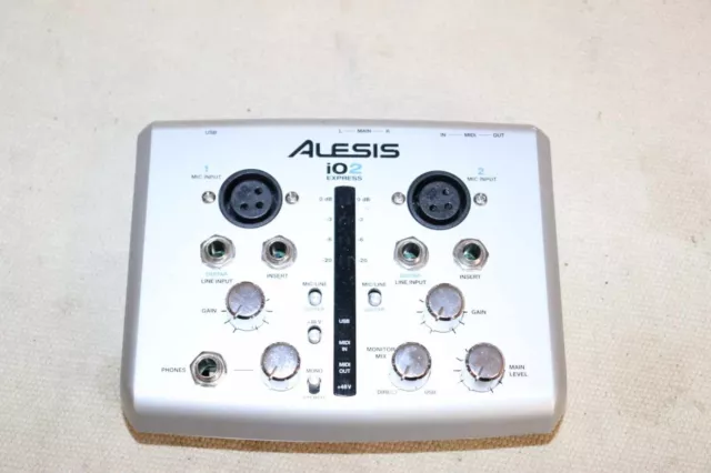 en l'état pour pièces carte son Alesis iO2 Express, Interface Audio USB 24-bit 2