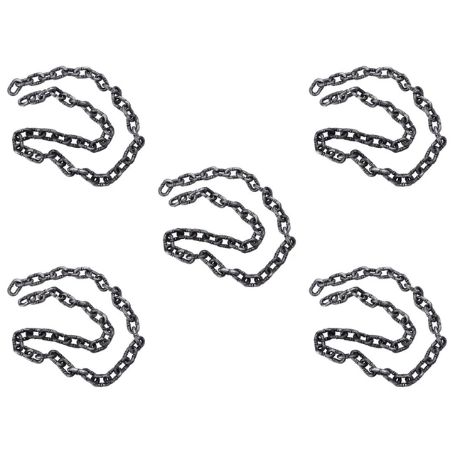 5x Halloween Prank Props Halloween Party Favros Chain Link Decor Fake Chain Link