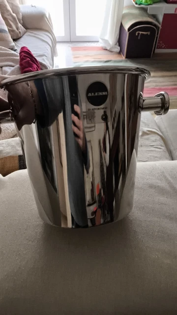 Glacette per champagne in acciaio inox in forma organica Indulgence