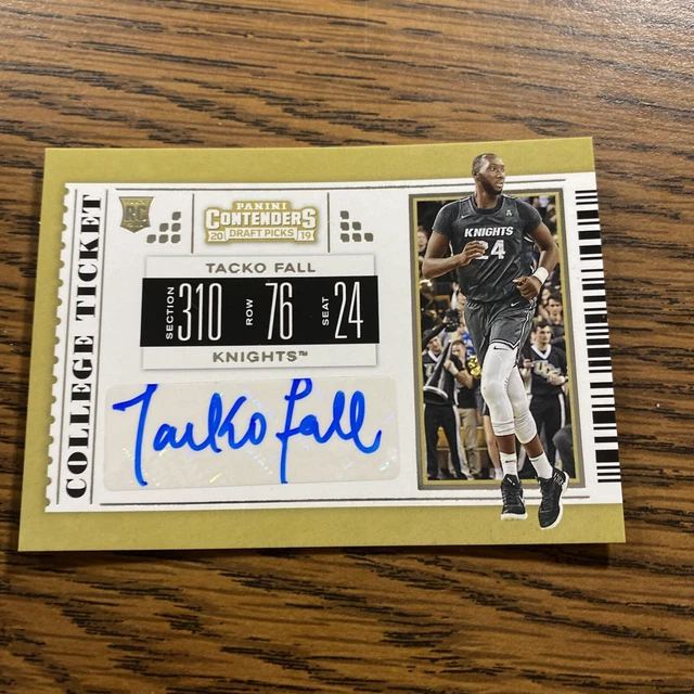 Tacko Fall 2019-20 Panini Contenders Draft Ticket Auto 118 Rookie RC J138