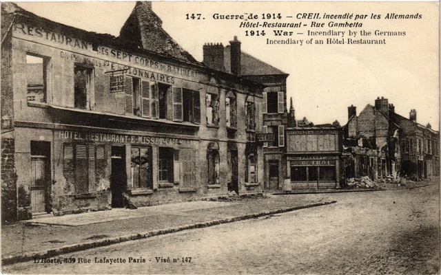 CPA Creil Hotel-Restaurant, Rue Gambetta FRANCE (1014118)
