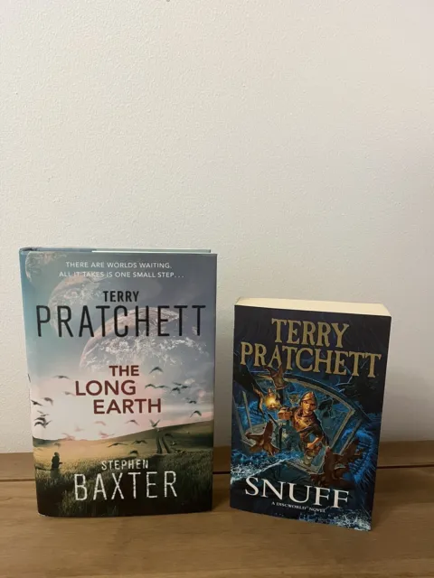 Terry Pratchett X2 Books First Editions Snuff Paperback The Long Earth Hardback