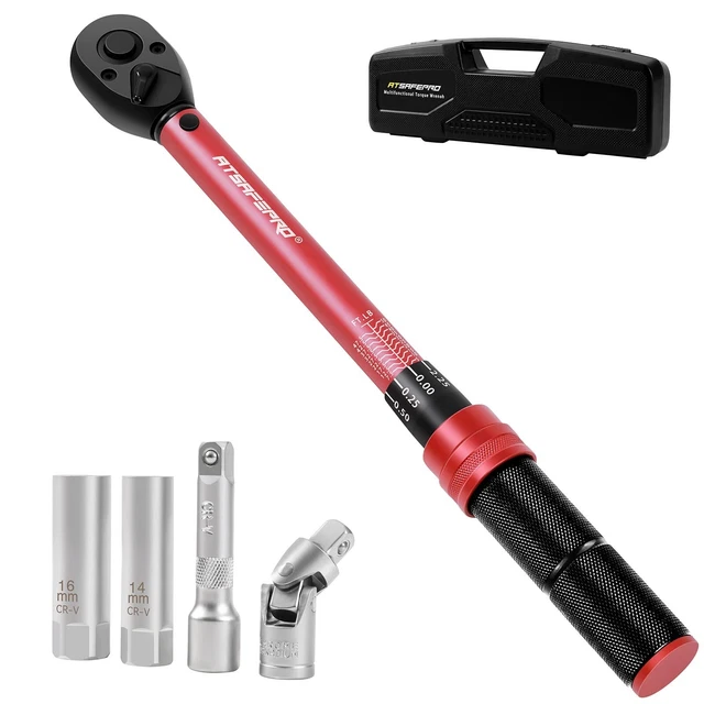 3/8-INCH DRIVE CLICK Torque Wrench, Dual-Direction Adjustable Torque ...