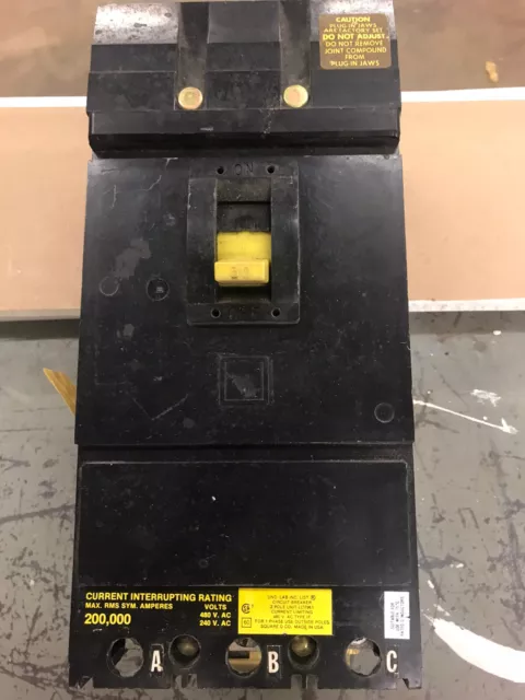 Square D If34050 240/480V 3P 50A Circuit Breaker  200K Aic