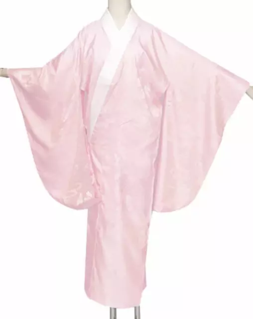 Japanese Women Traditional Kimono inner under wear Long Naga Juban Furisode Pink