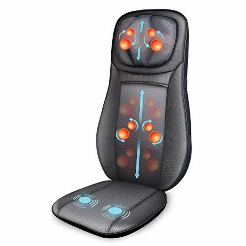 Fauteuil Massant Shiatsu Coussin Massage Dos Chaleur Siege Massage Cou et Dos