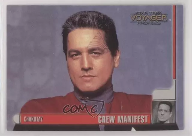1998 Skybox Star Trek Voyager: Profiles Crew Manifest Chakotay #10 0f6