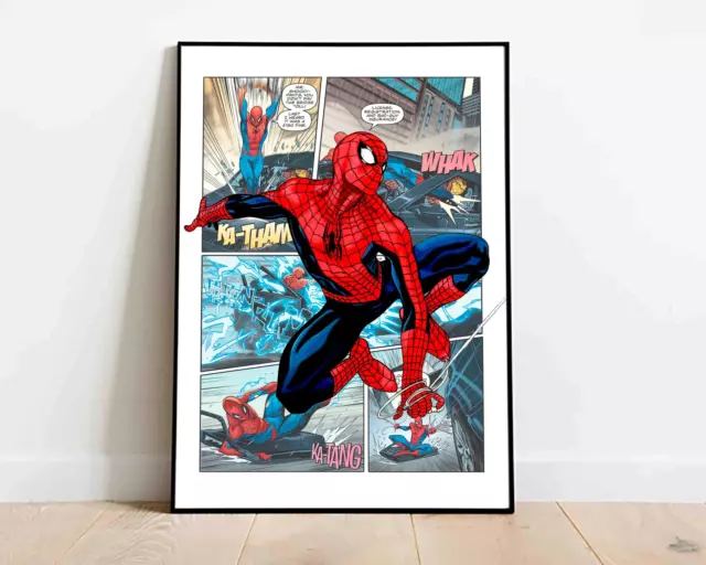 Spiderman - Marvel - Avenger - Superhero Wall Digital Art Poster Decor