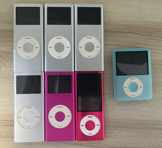 Lot of 7 Apple iPod Nanos (2nd, 3rd, & 5th Gen) - All Untested / As Is (2/4/8GB)