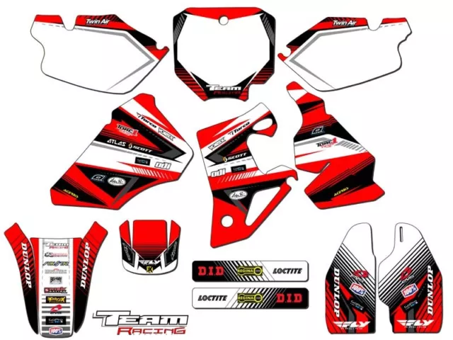 1996-2002 Honda Cr 80 Graphics Kit Decals Deco Cr80 80R 2001 2000 1999 1998 1997