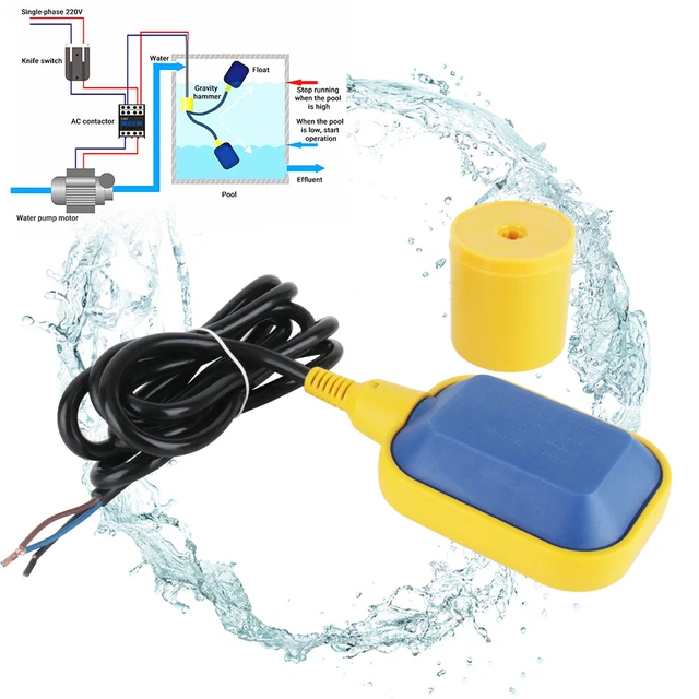 NEW FLOAT SWITCH Water Tank Level Controller Sensor Liquid Fluid ...