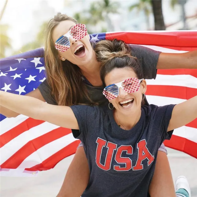 Occhiali da vista Independence Day festa occhiali americani otturatori bandiera americana