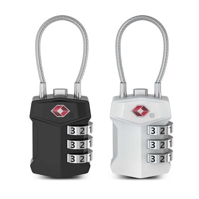 CUSTOMS CODE LOCK 3 Digit Combination Lock Luggage Password Lock Bag