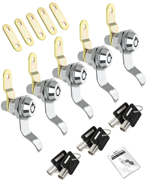 RV Locks for Storage Door Cam Locks for Travel Trailer Compartment Cabinet