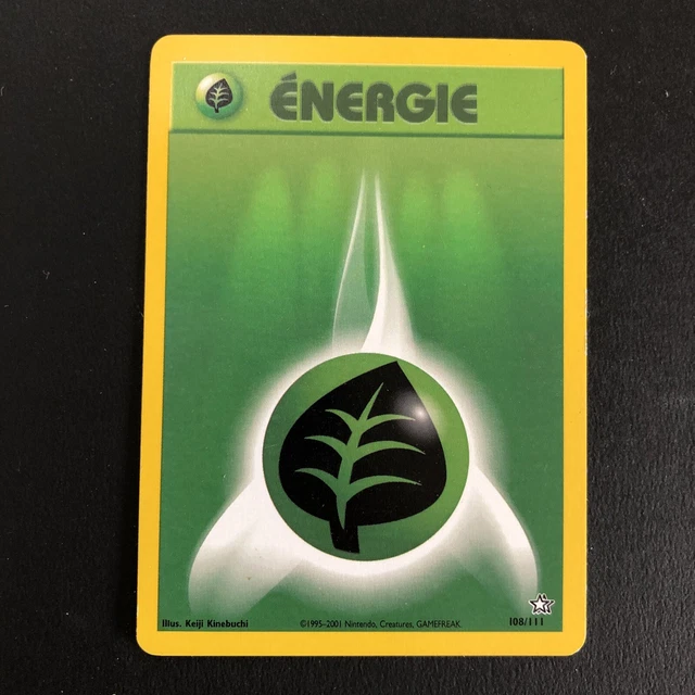 CARTE POKEMON ENERGIE PLANTE WIZARDS Neo Genesis. FR 108/111