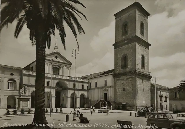 MARCENISE ( CASERTA) Campanile  Dell ' Annunziata( 1572) Vg 1960 F.g. Animata