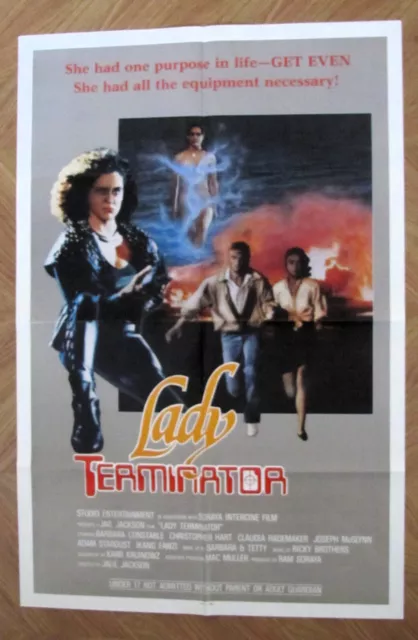 1-sheet, Lady Terminator (1989) Barbara Constable, Christopher Hart, C Rademaker