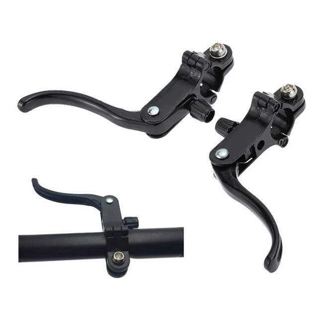 Paire De Leviers De Frein Universels En Aluminium Pour VTT/vélo De Route - 4 Doigts, Câble 1.5m - Pour Guidon 22.5 Mm
