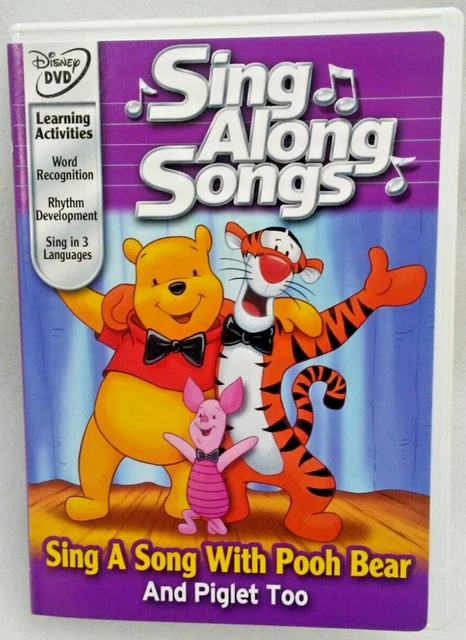 DISNEY'S SING ALONG Songs - Sing a Song With Pooh Bear and Piglet Too £
