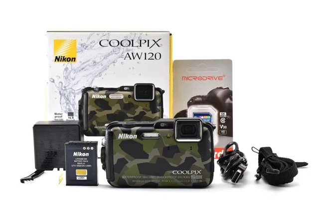 NIKON COOLPIX AW120 verde camuflaje EUR 406,26 - PicClick ES