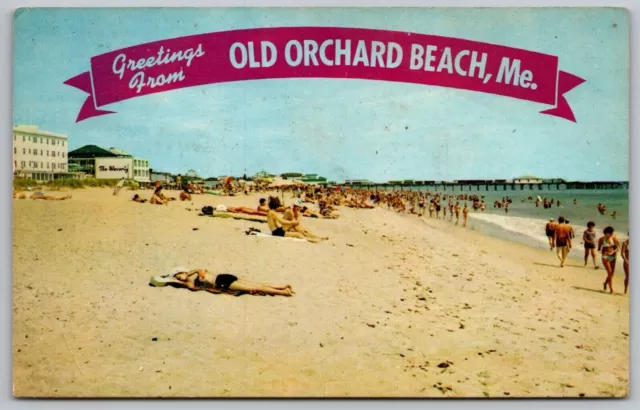 Greetings From Old Orchard Beach Maine Me Wob Pm Postcard