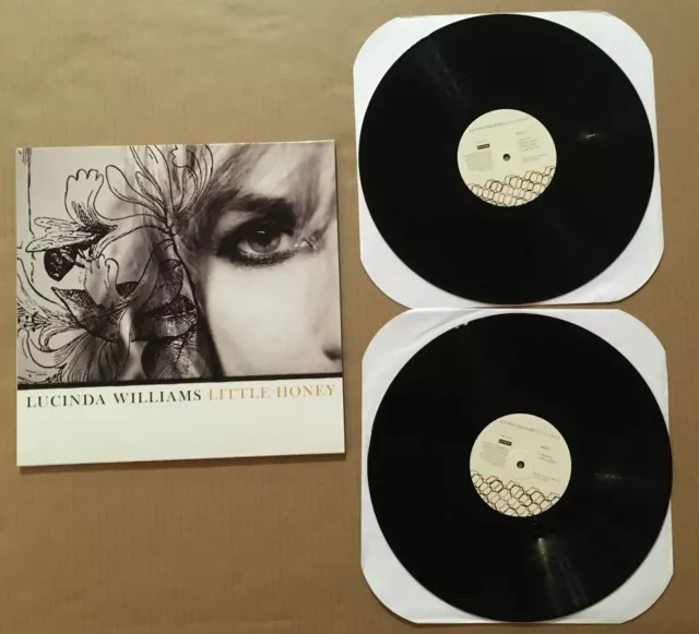 LUCINDA WILLIAMS Little Honey 2 LP Vinyl SET w/ MATTHEW SWEET Jim Lauderdale