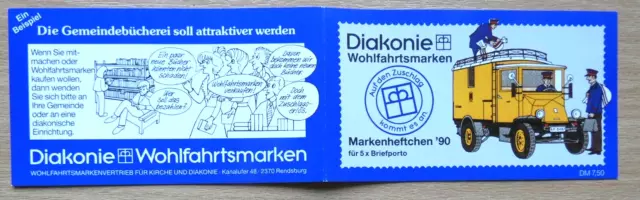 Berlin Wohlfahrt Markenheft Diakonie 1990 postfrisch 1 DM