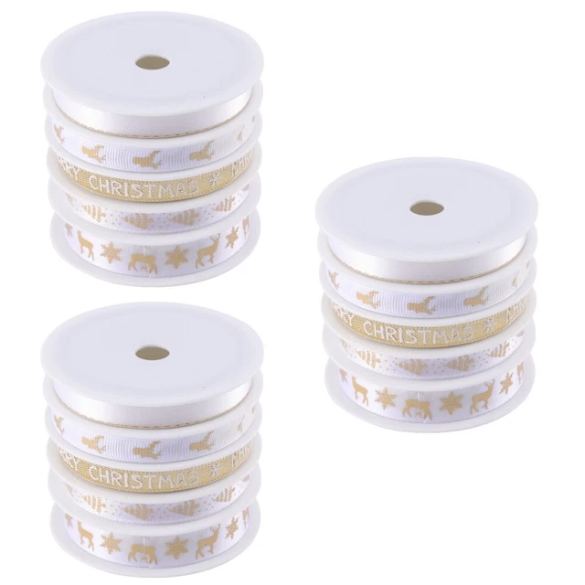 15 rollen Saison Geschenk Verpackung Bänder Weihnachten Dekorative Band