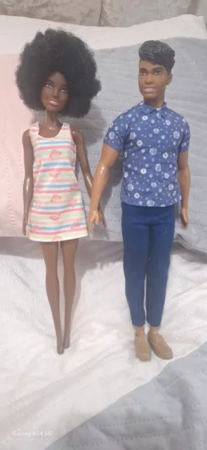 FASHIONISTA BARBIE KEN Doll Mattel African Hispanic Latino American Afro Girl 39.00 PicClick UK