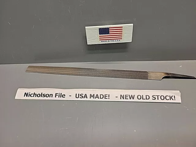 Nicholson File 04960 8" Half Round Smooth Cut Black Diamond NOS USA